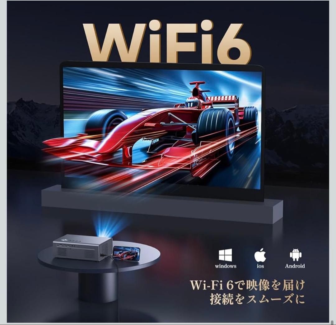 プロジェクター 4K 小型1200ANSI 高輝度 AIオートフォーカス