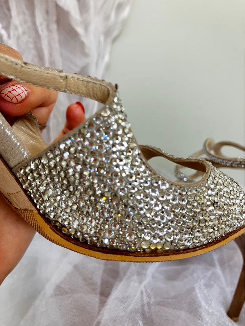 かお⭐︎ 大幅値下げ中！　ジミーチュウ　ブライダルシューズ　39 25cm