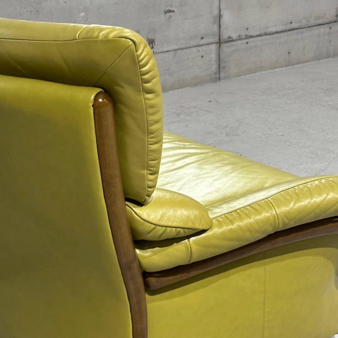 昭和レトロ karimoku カリモク 本革ソファ 3人掛｜ZTシリーズ応接家具