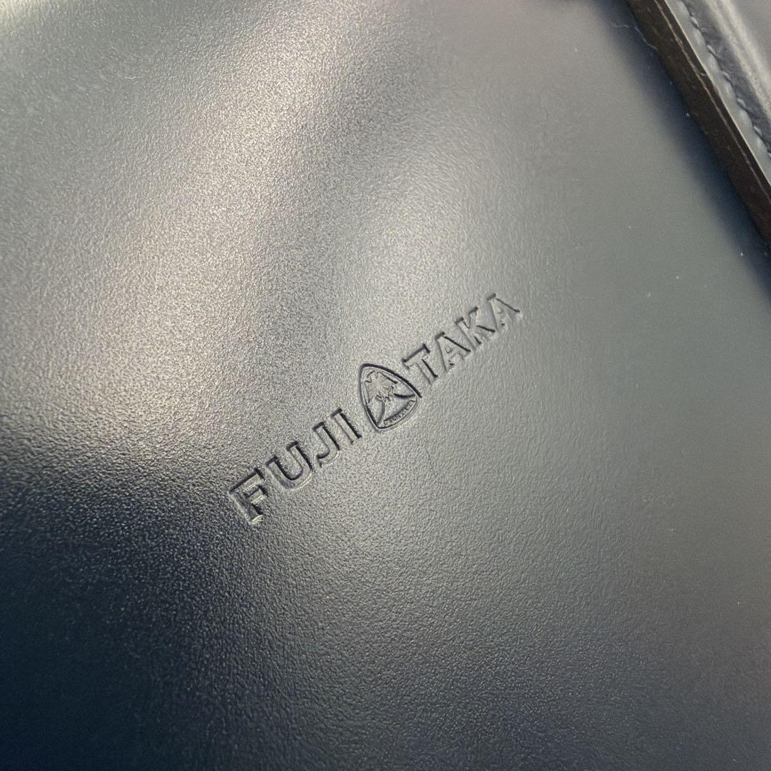 【良品】FUJITAKA フジタカ 本革 ビジネスバッグ B4 2way 紺