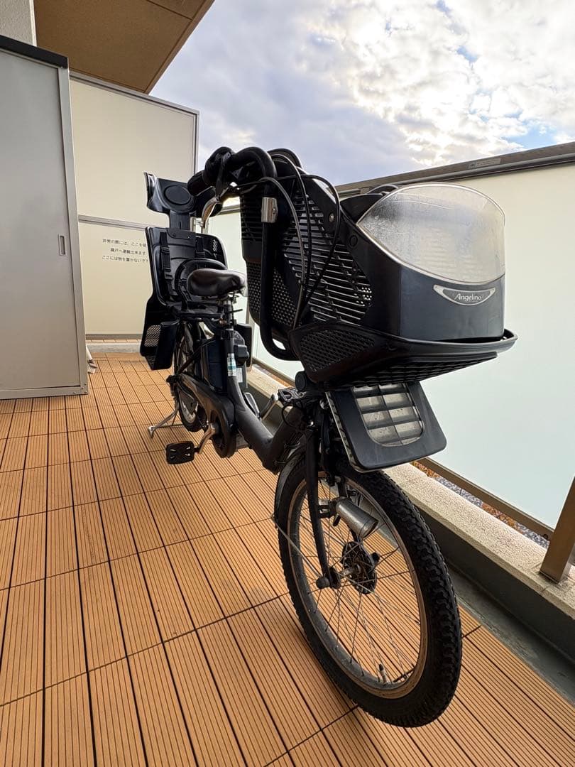 【引取限定】アンジェリーノプティットe／チャイルドシート／12.3Ah／現状渡し
