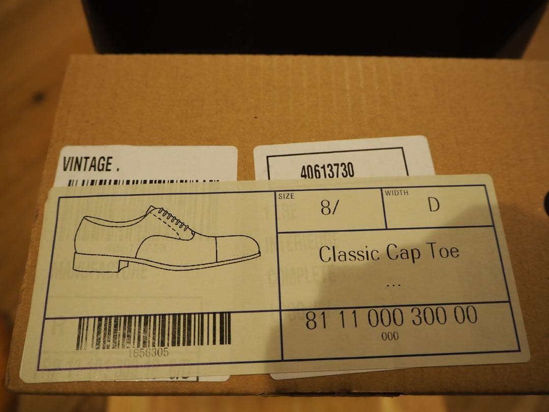 【美品】JM.WESTON 300 ブラック ストレートチップ 8/ 8.5