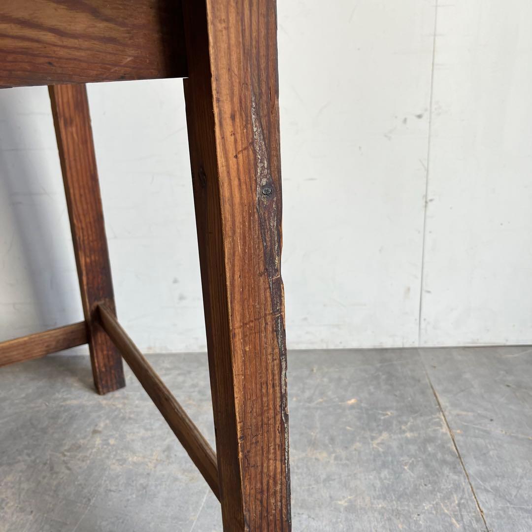 アンティーク 平机 テーブル 展示台 無垢材 レトロ z650