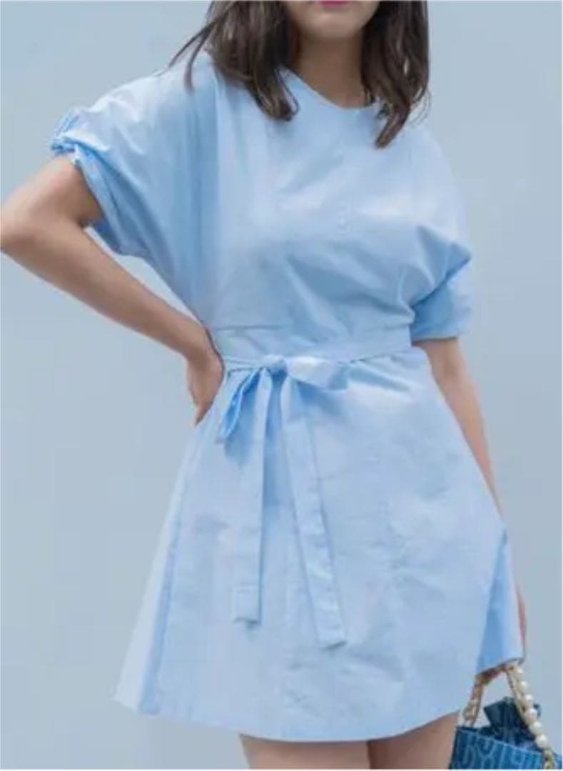 ブルーパラン　COTTON SHORT DRESS