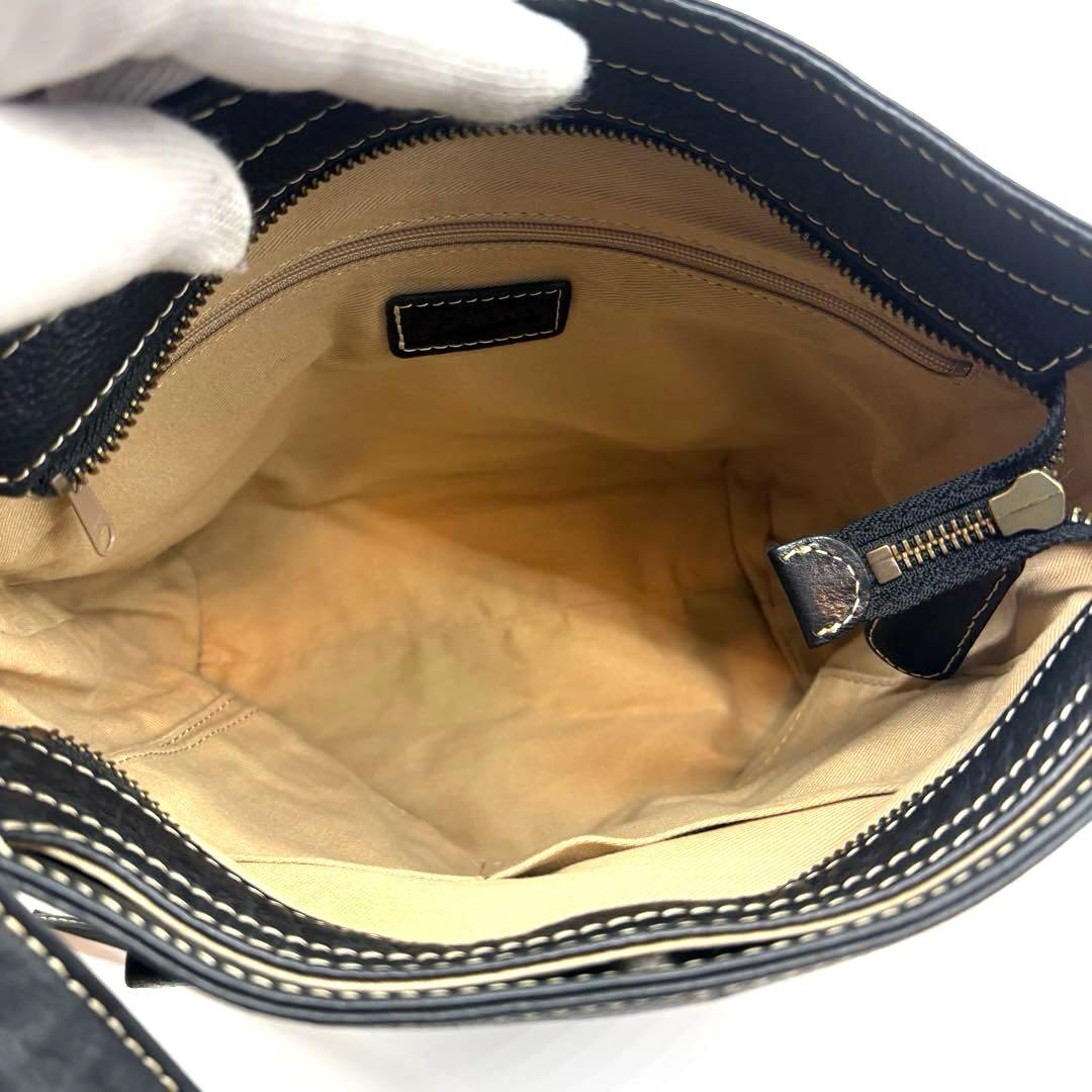 極美品　Dakota シャーロット ショルダーバッグ レザー 斜め掛け　黒