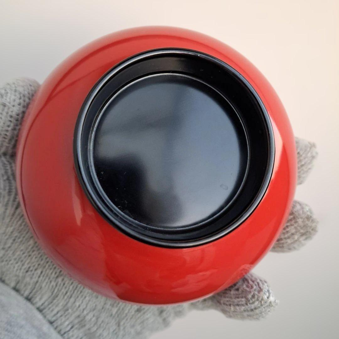 【越前河和田塗　御吸物椀×5客】天然木製　朱内黒　未使用/長期保管品