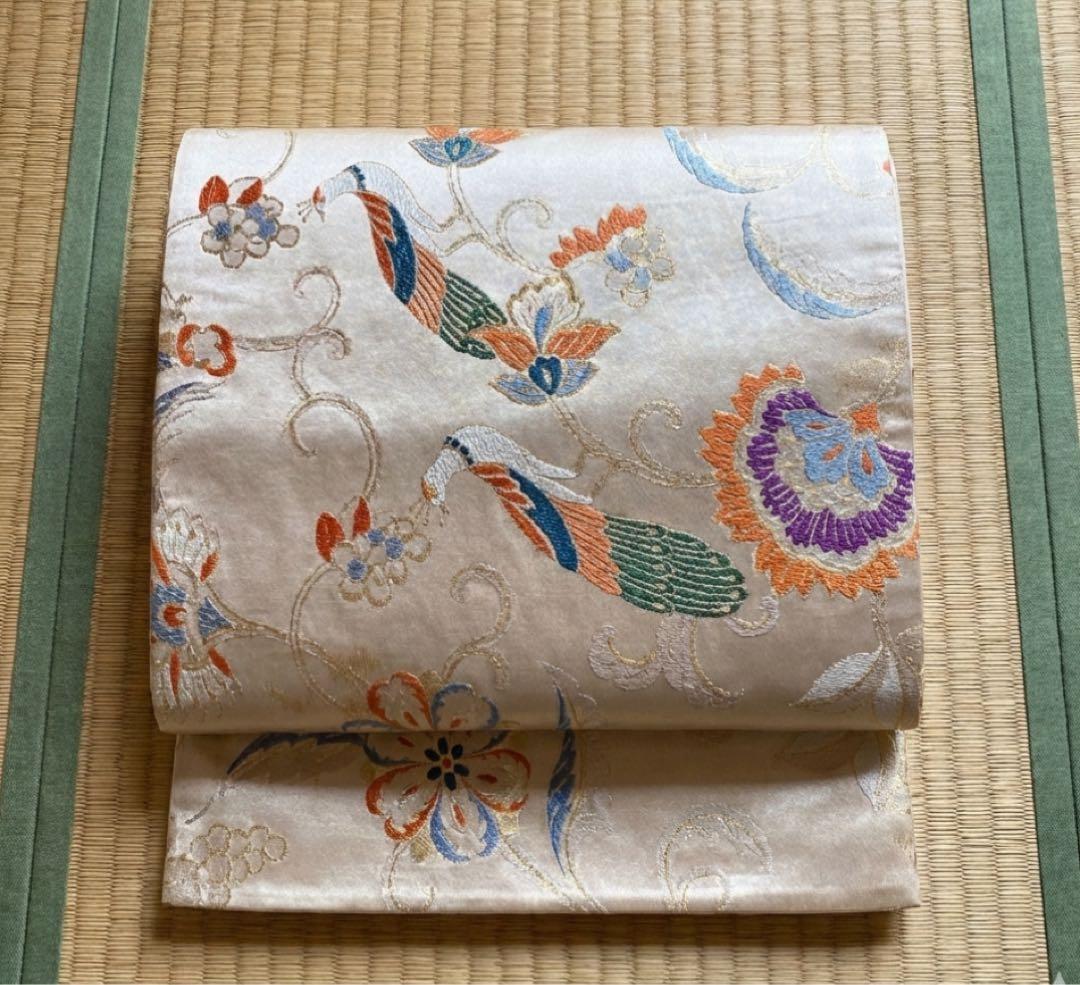 上品　正絹 色留袖　4点フルセット 1つ紋　薄ピンク　袋帯　入学式　結婚式　礼装