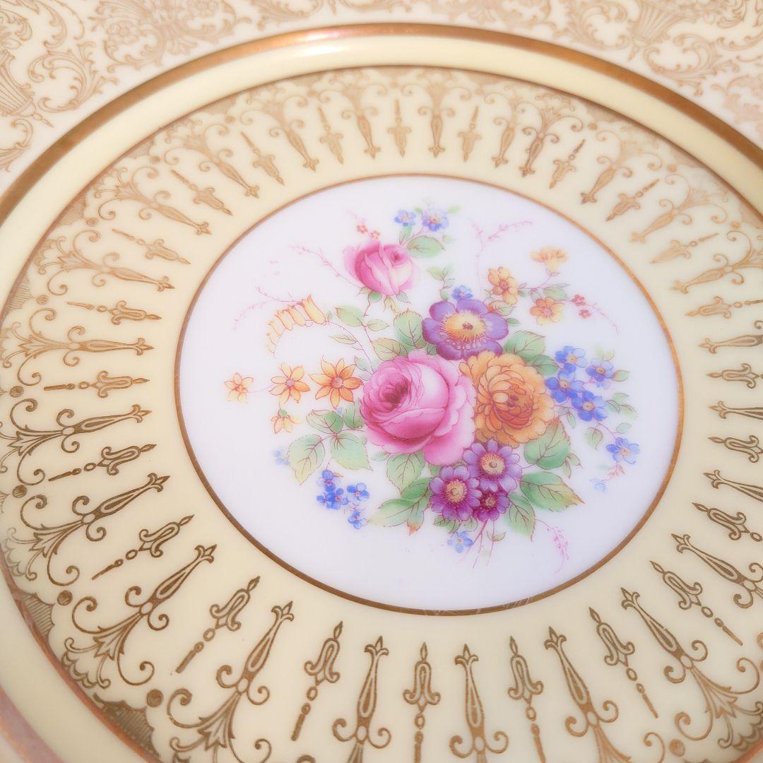 ドイツ　ババリア　大皿　飾皿　アンダープレー　アンティークト