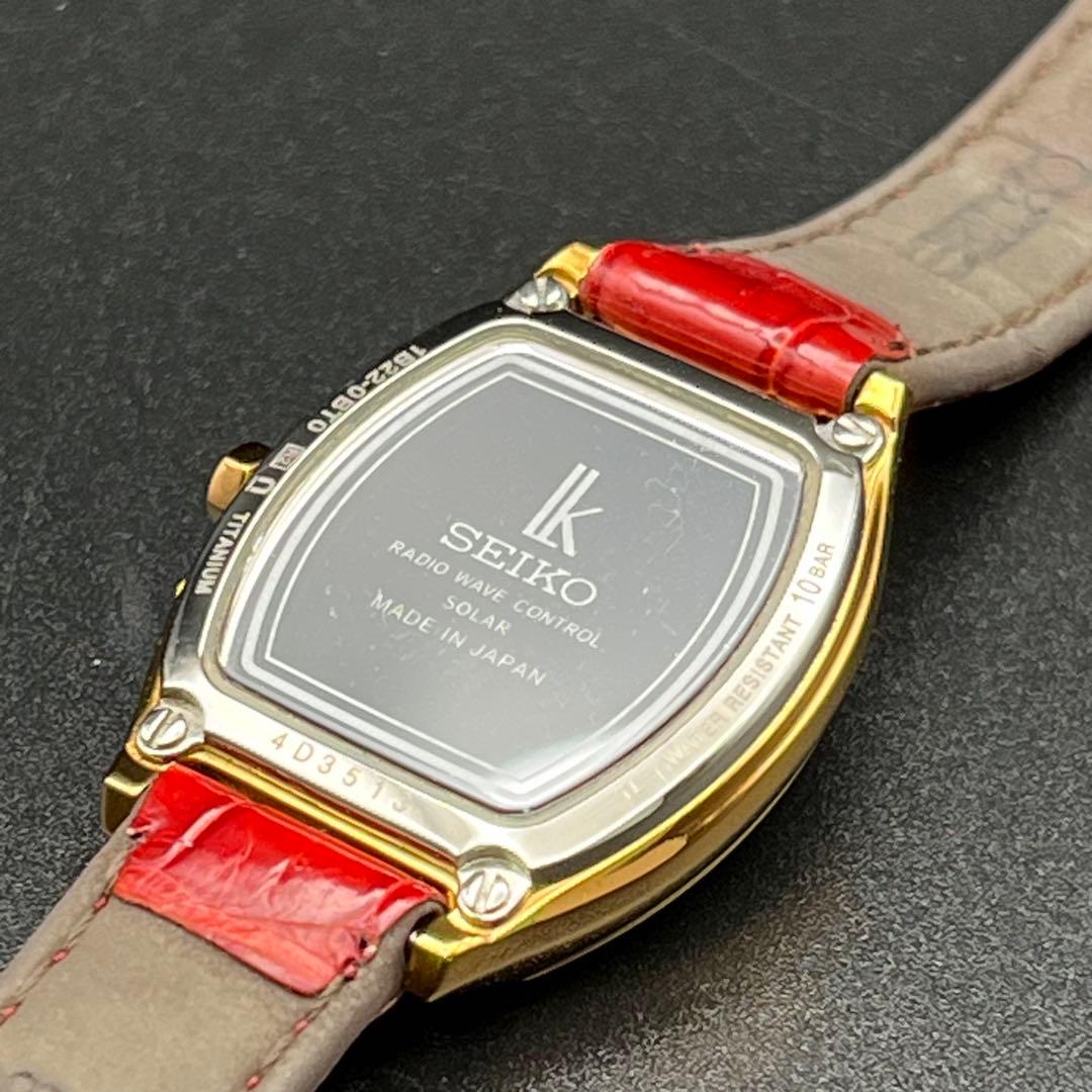稼動 腕時計　SEIKO lk セイコー　ルキア　電波ソーラー　フラワー　D75