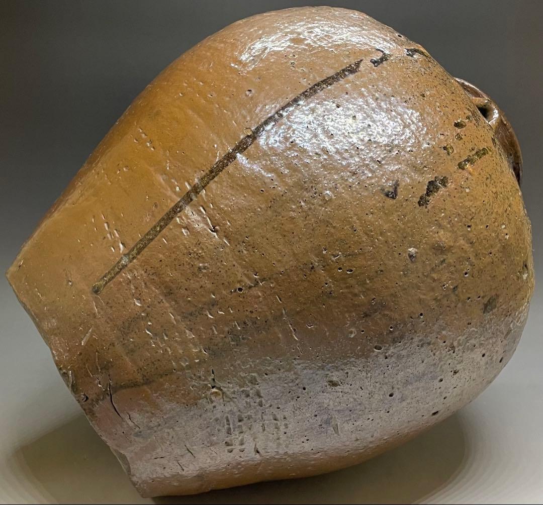 古丹波　三耳壺　大壺　35cm p5633