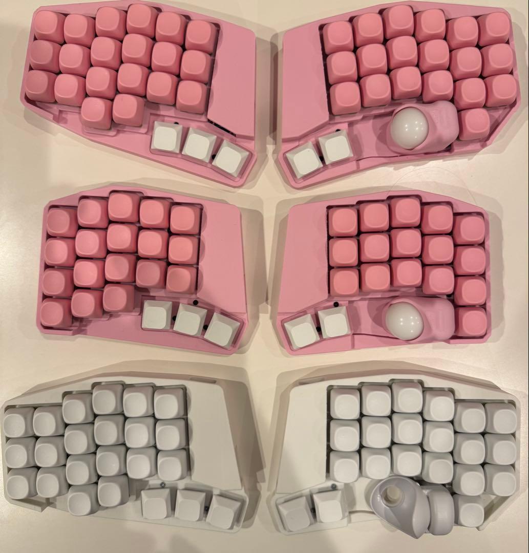 【新品】keyball44 オリジナル非売品ケース　白　純正トラボケース　完成品