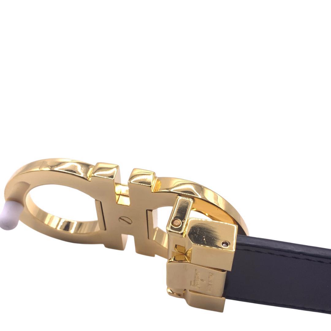 美品Ferragamo フェラガモ　ベルト リバーシブル　調整可 最大120cm