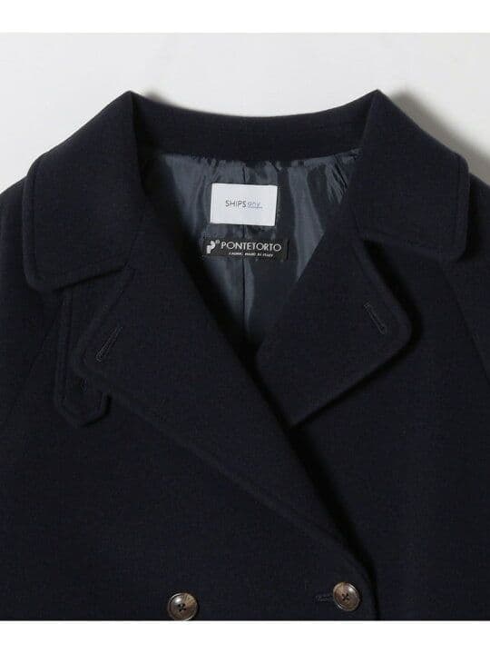 SHIPS any: PONTETORTO スタンド & ダブル カラー コート