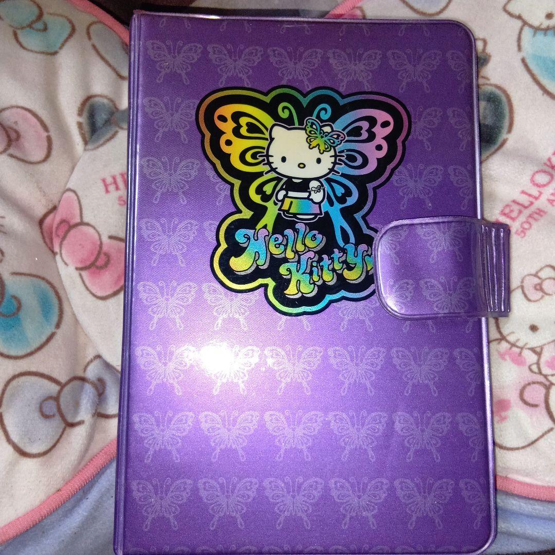 ハローキティ海外限定パープルバタフライ バインダー2001年6穴激レアシール帳