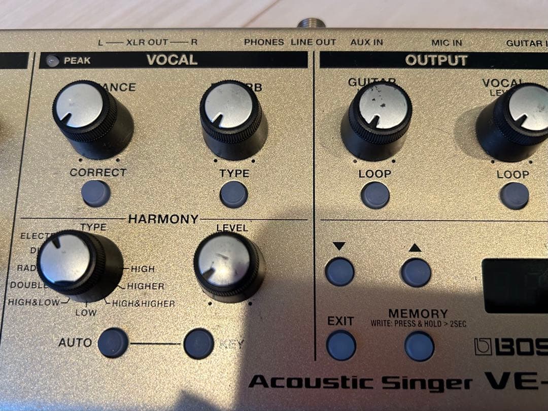 よっしー、BOSS Acoustic VE-8 本体 ACアダプター付き