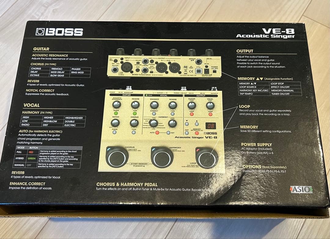 よっしー、BOSS Acoustic VE-8 本体 ACアダプター付き