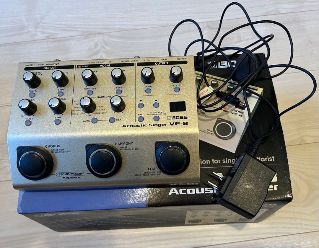 よっしー、BOSS Acoustic VE-8 本体 ACアダプター付き