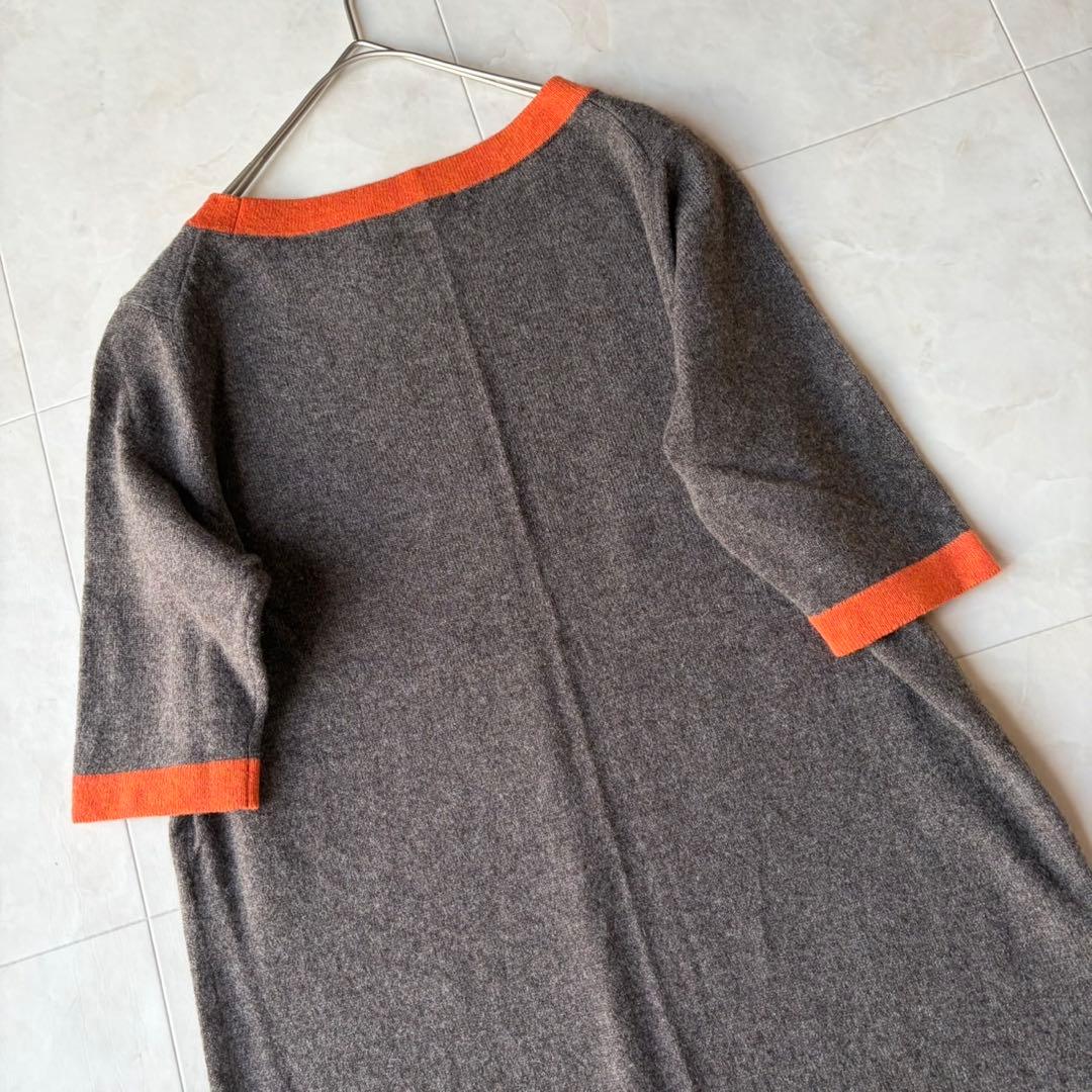 美品 ダーマコレクション カシミヤ100% 3点 アンサンブル バイカラー M