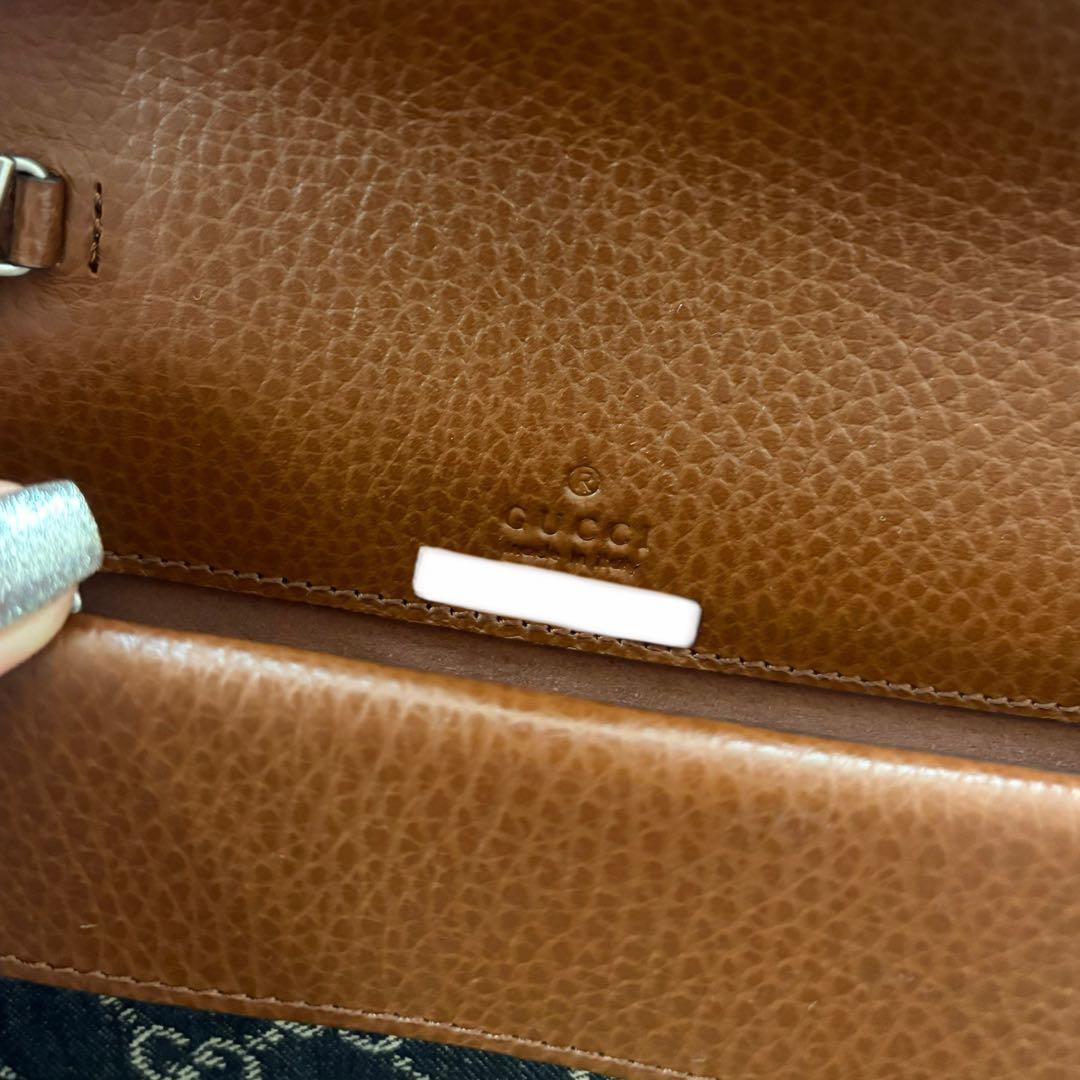 GUCCI ディオニュソスGGデニムチェーンショルダー
