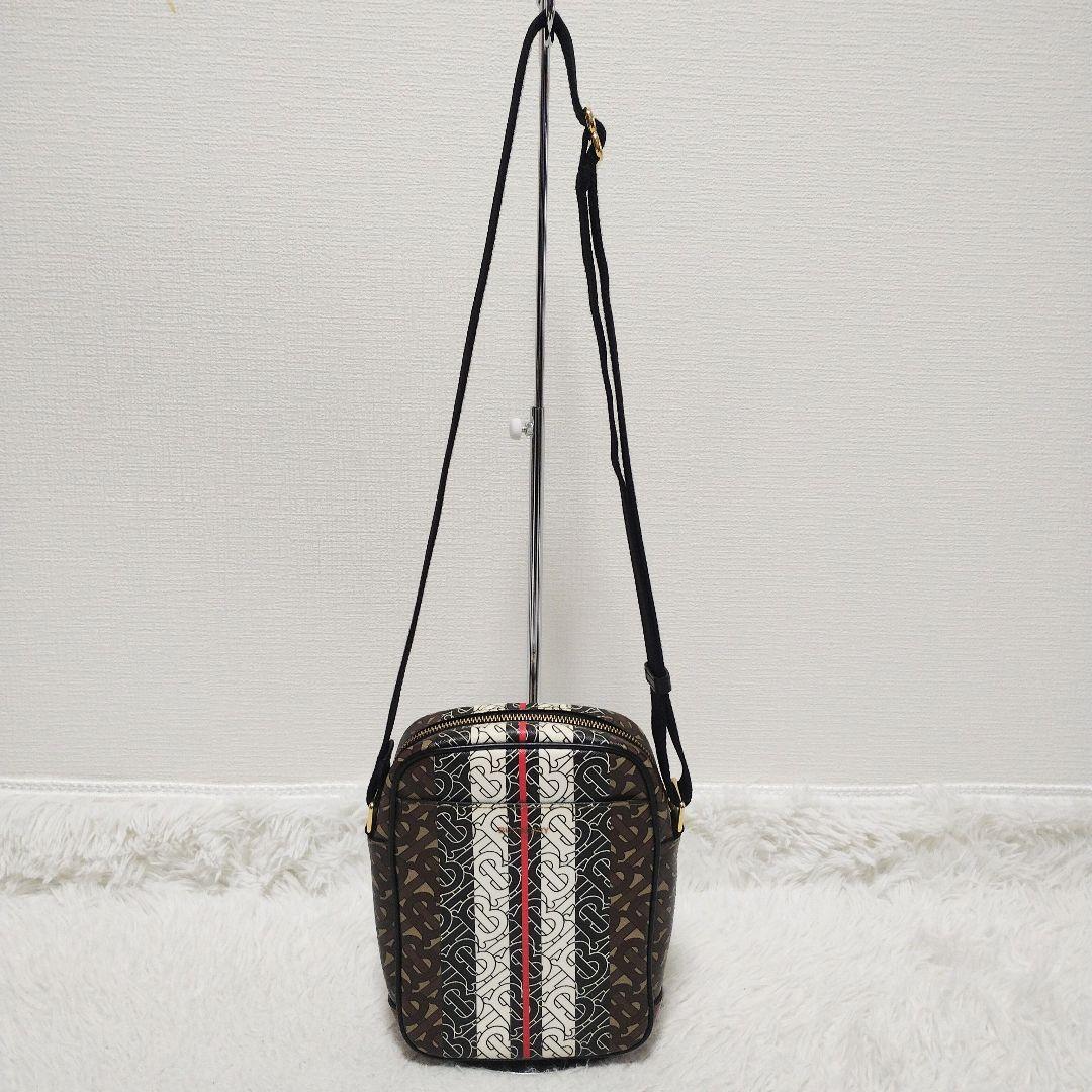 【美品】バーバリー ショルダーバッグ PVC 総柄 TBモノグラム ユニセックス