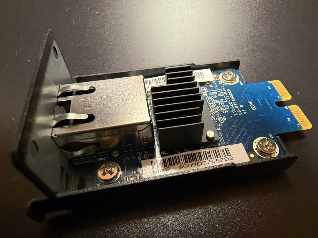 Synology E10G22-T1-Mini 10GbE拡張カード