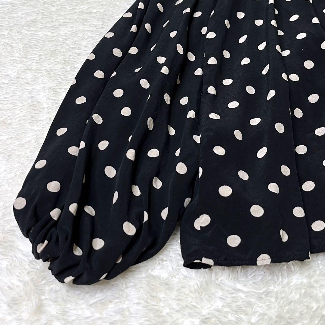 ジャーナルスタンダードレサージュボウタイドット柄ボリュームブラウスF