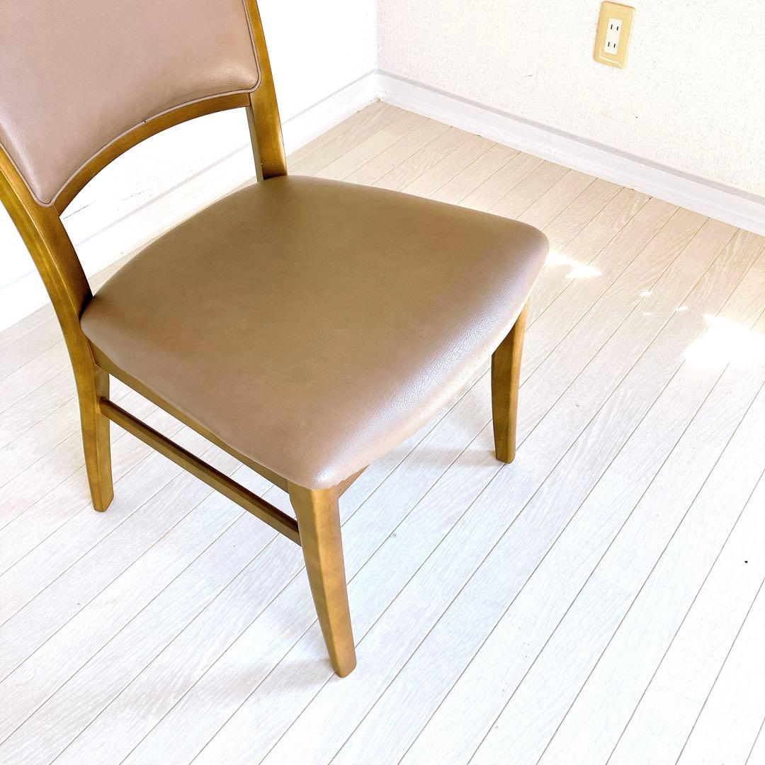 カリモク家具 ダイニングチェア 2脚セット オーク材 国内生産 高級家具 レトロ