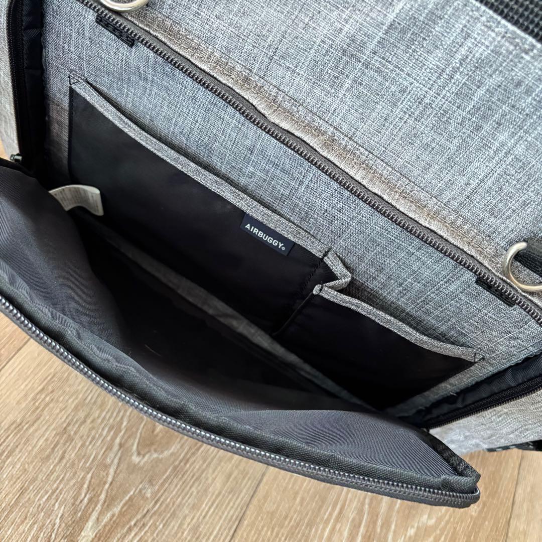 AirBuggy エアバギー 3Wayバックパックキャリー ワイドサイズ グレー