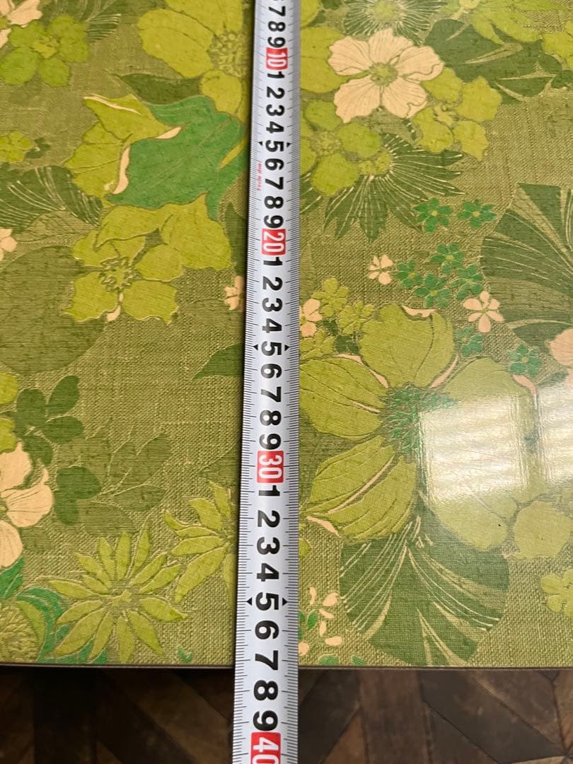 レトロチェスト 花柄 緑 レトロポップ 当時物 昭和レトロ インテリア