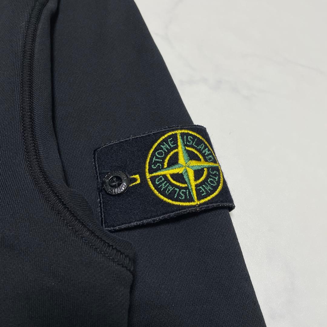 STONE  コットン　クルーネック　トレーナー　ブラック　Lサイズ