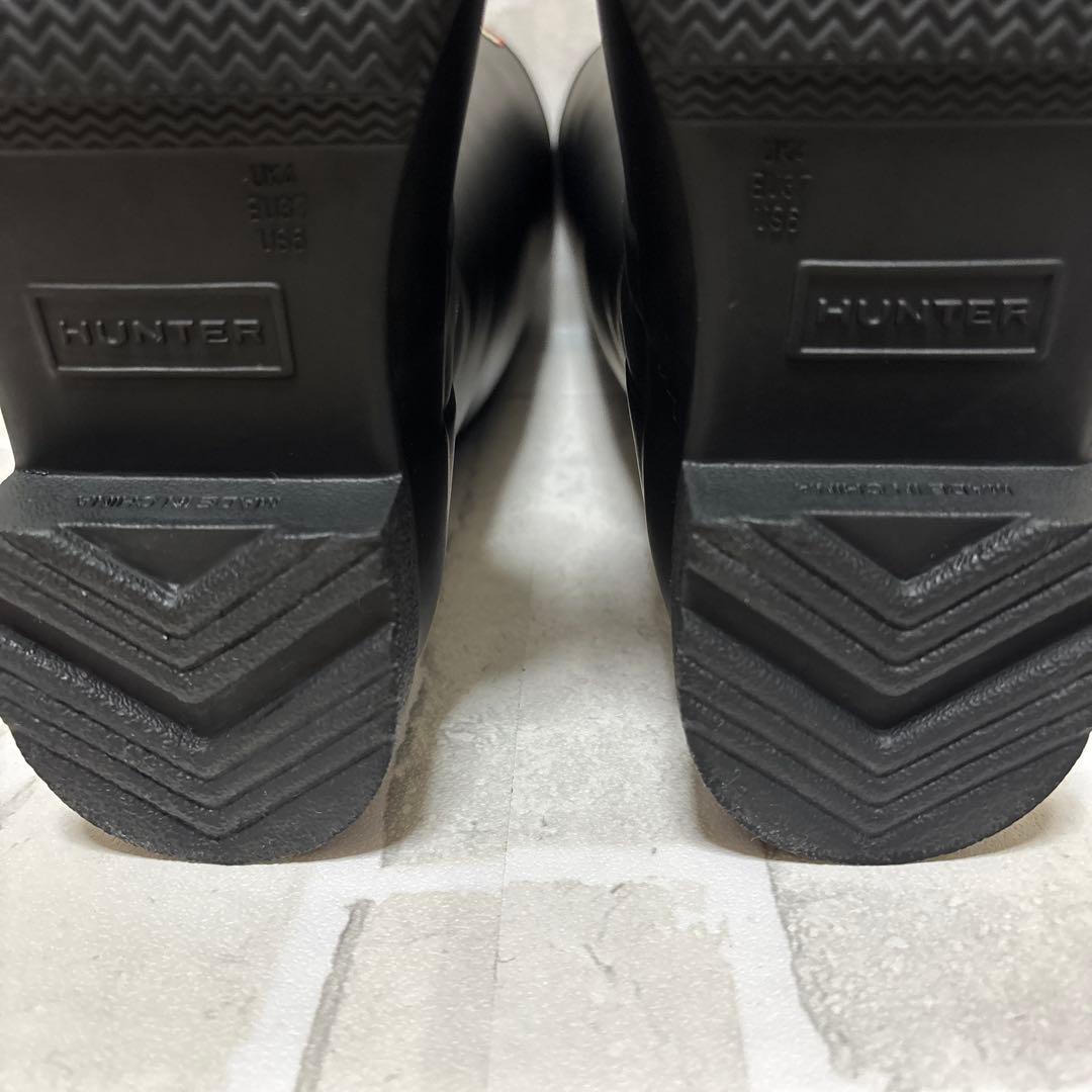 HUNTER 【ハンター 】レインブーツ ベルト付き ブラック　約23cm
