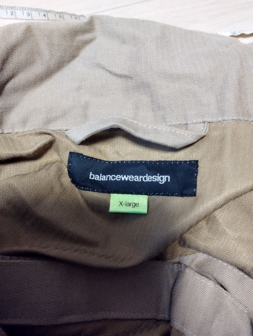 バランスウェアデザインANAHEIM AREYツナギ　XL　ベージュbal