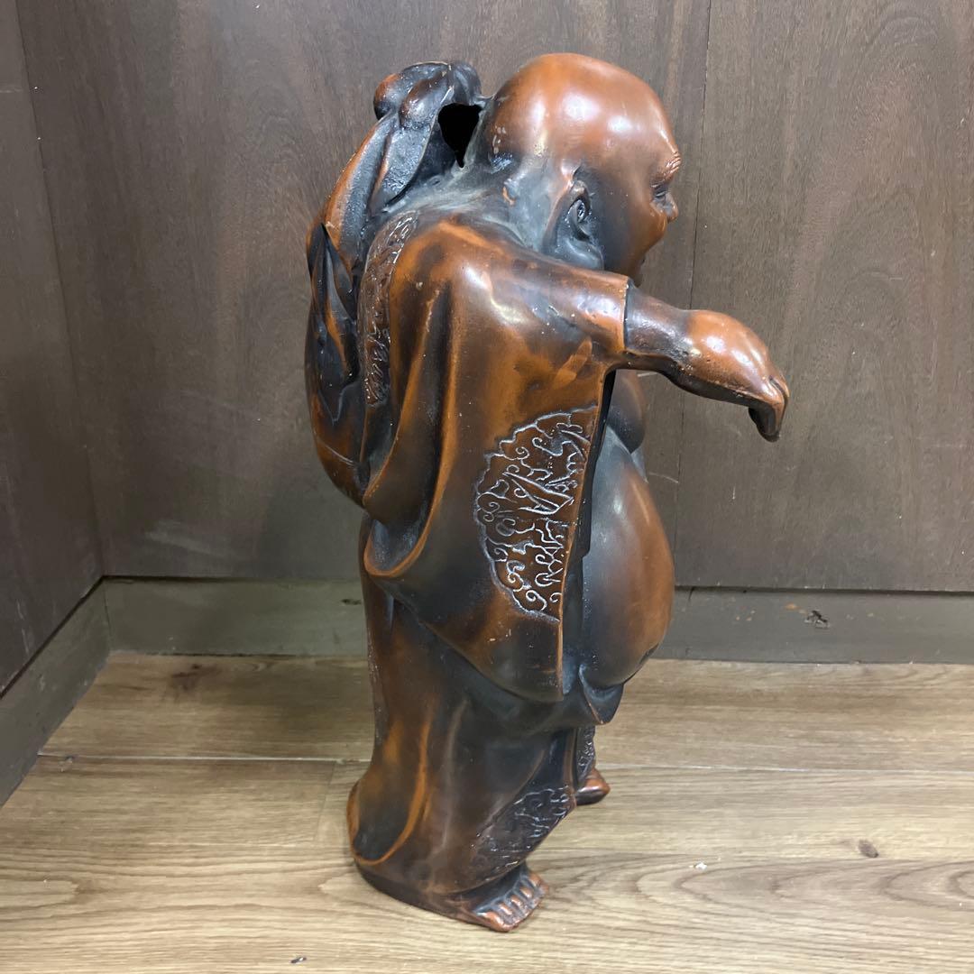 B-3 銅製 七福神 布袋様 置物 縁起物 開運 昭和レトロ 笑門来福 招福
