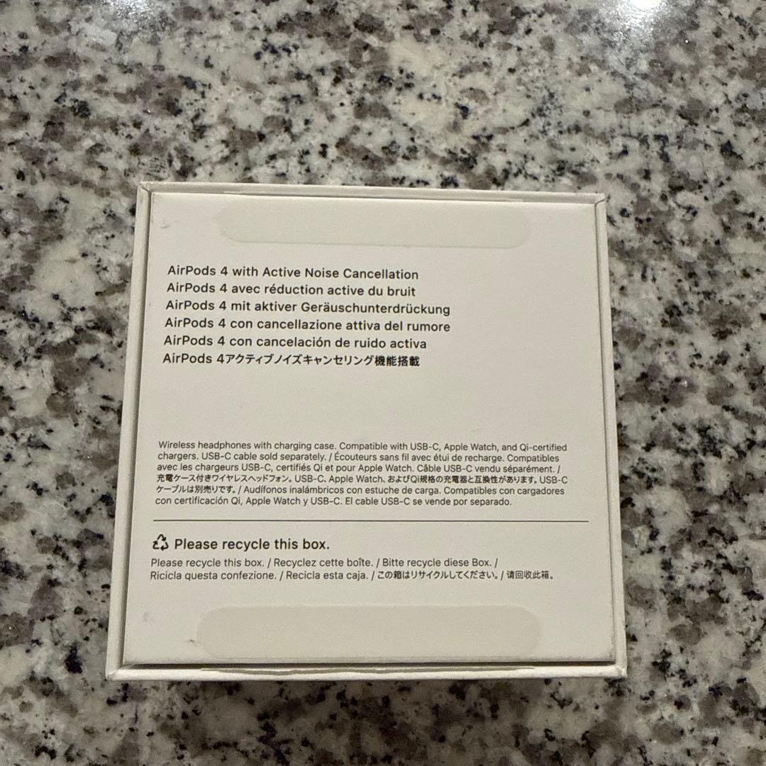 【匿名配送】美品！AirPods4 ノイズキャンセリング機能付き