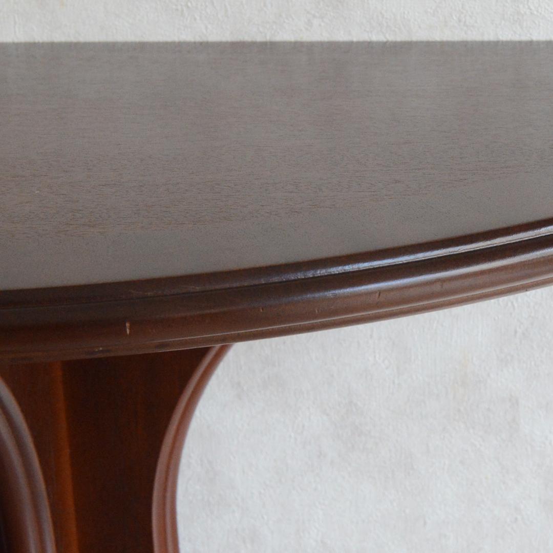 イギリス ヴィンテージ ハーフムーン コンソールテーブル サイドテーブル