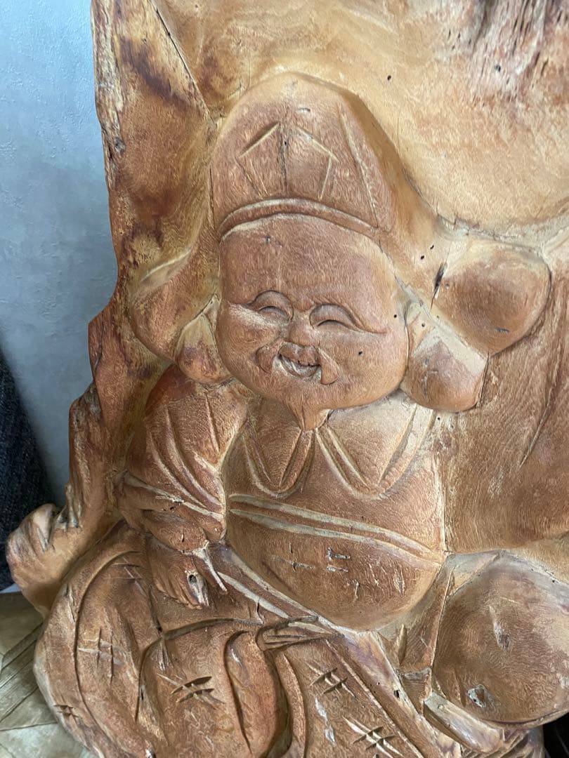 大黒様　木彫り　衝立　置物　縁起物　骨董