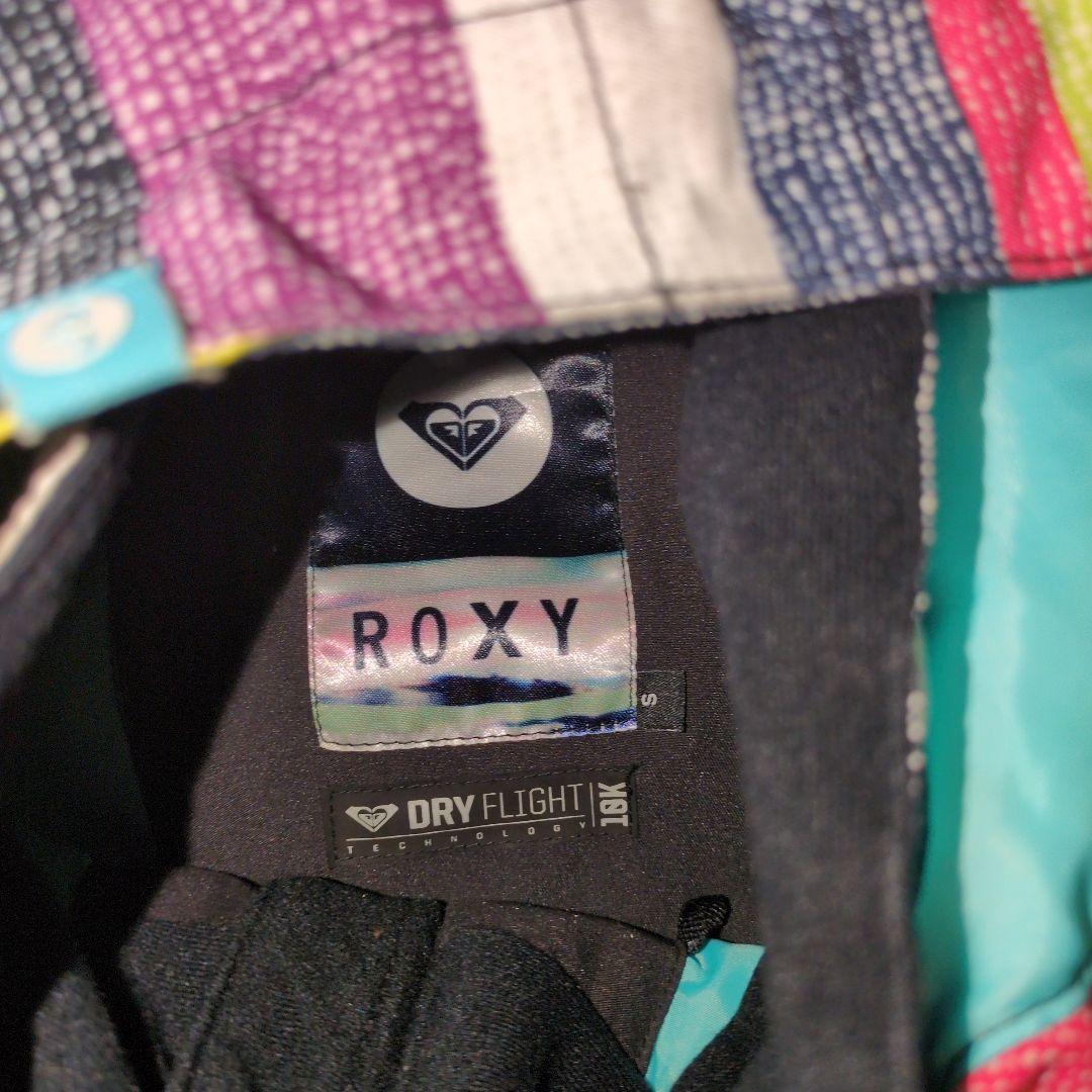 ROXY　スノボウェア　上下セット　Ｓ　ボーダー　マルチカラー　イエロー