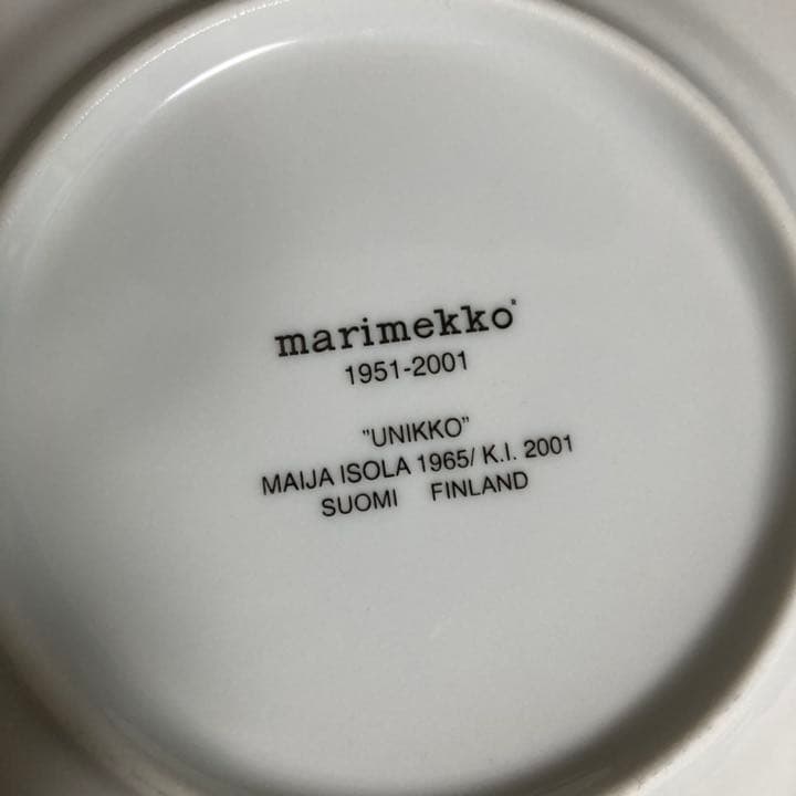 ⚫︎marimekko⚫︎ 入手困難！ 50周年記念 ウニッコ柄プレート