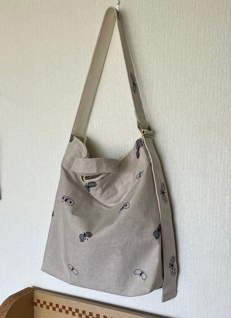 ミナペルホネン ハンドメイドchoucho 3way ショルダートートバッグ