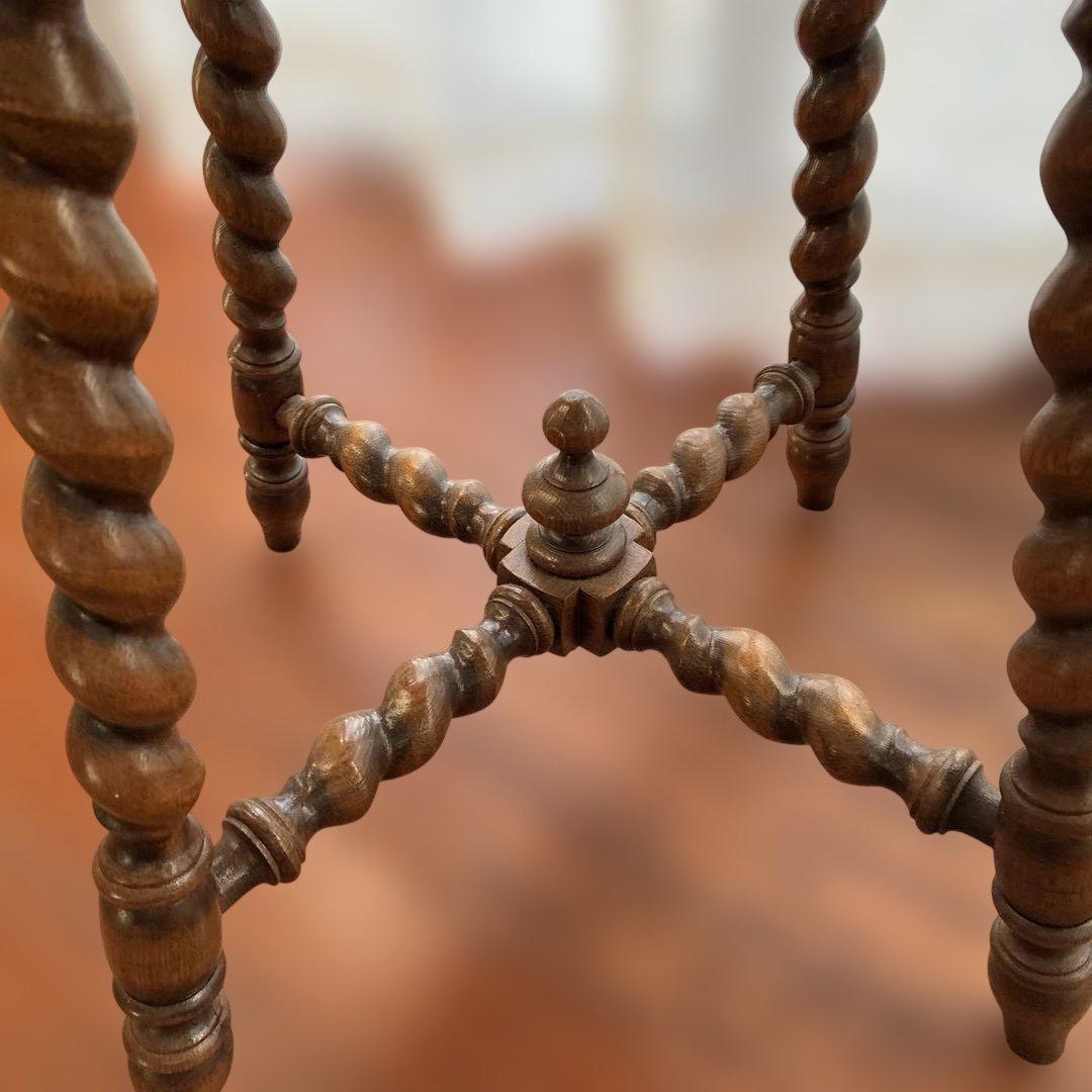 英国製アンティーク　スツール 椅子　おしゃれ オーク無垢材 木製