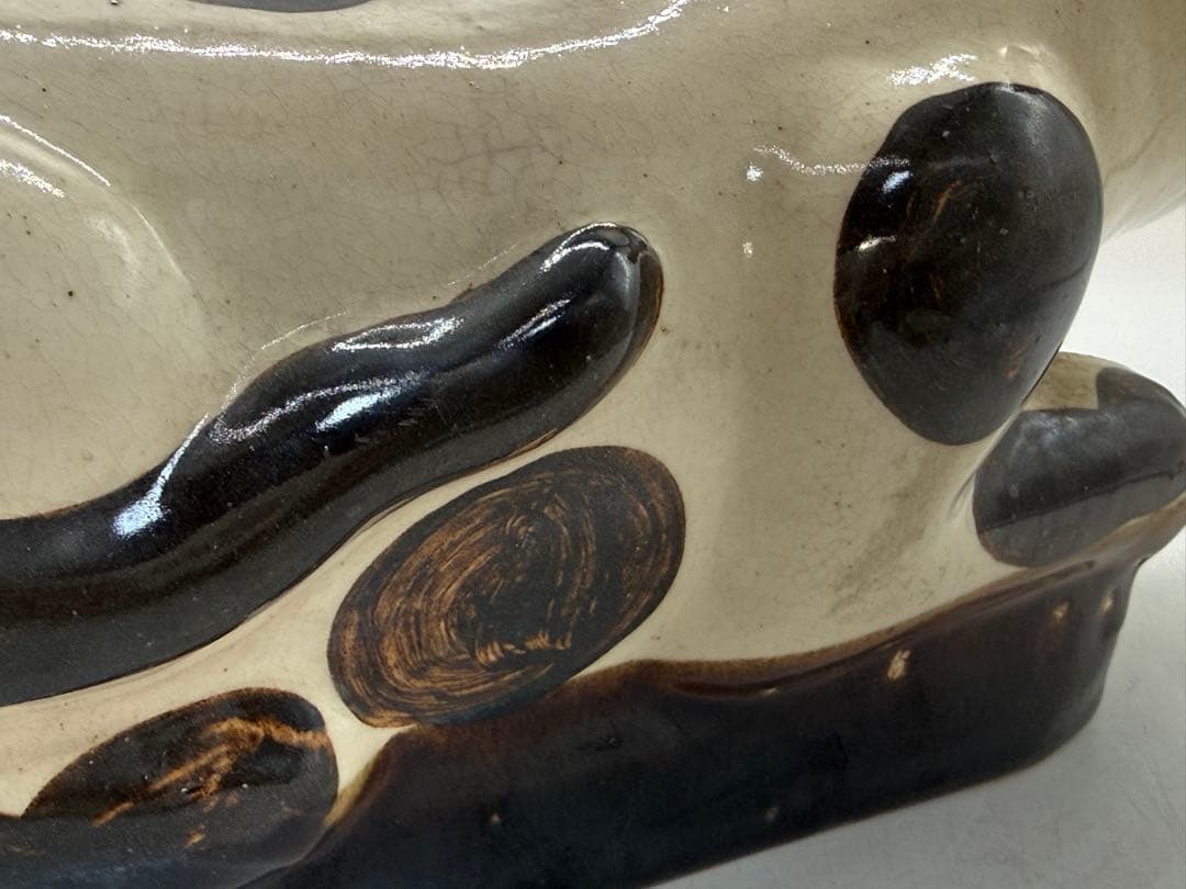 中国　明時代　磁州窯虎形枕　アンティーク　送料込み251217