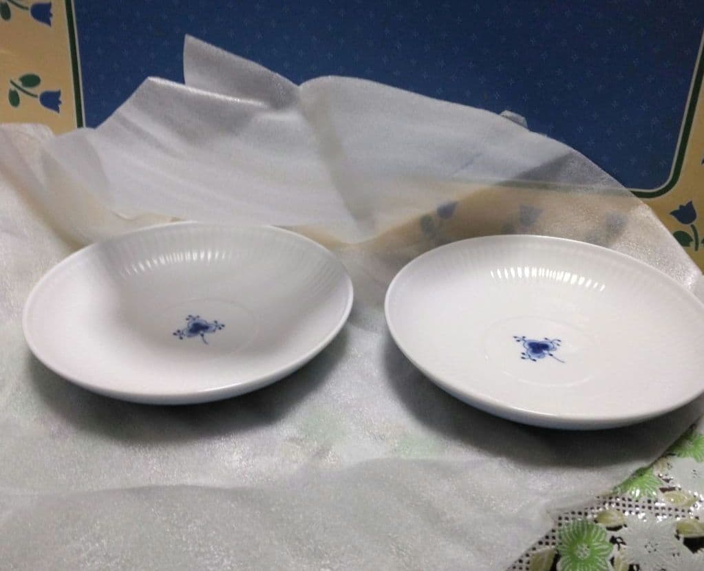 ロイヤルコペンハーゲン　ブルーミスト　スタイルカップ&ソーサ　ペアセット